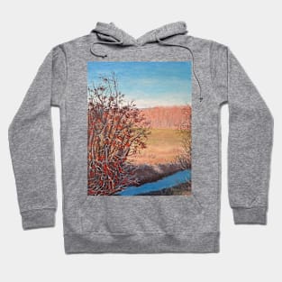 Bush with red berries Hoodie